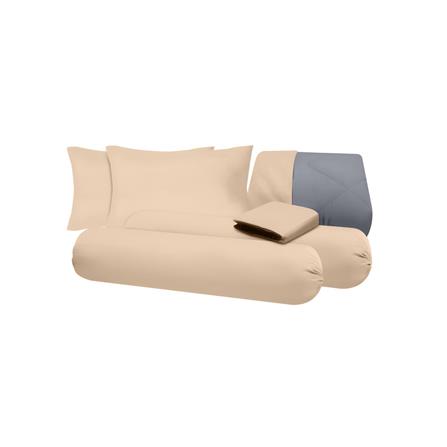 ชุดผ้าปูที่นอน 5 ฟุต (ชุด 6 ชิ้น) SANTA BEDDING สี BROWN/GREY_5