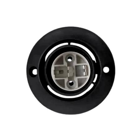 ขั้วหลอดแป้นตรง HI-TEK E27 VDE สีดำ_2