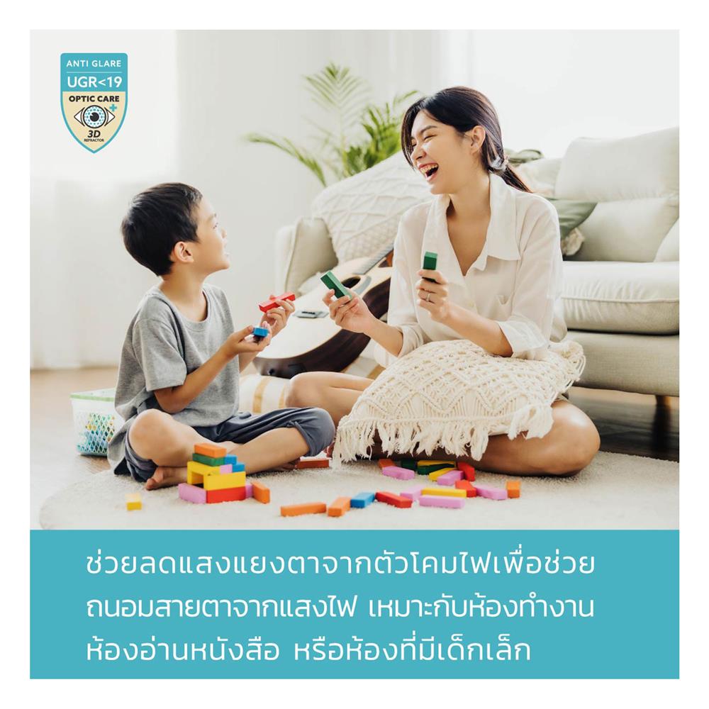 ไฟเพดาน LED LAMPTAN CRYSTAL GOLD 19 นิ้ว 50 วัตต์ DAYLIGHT/COOL WHITE/WARM WHITE สีขาว