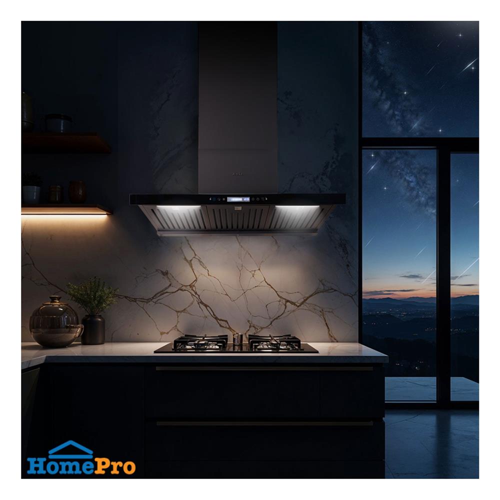 เครื่องดูดควันกระโจม AXIA STARLIGHT 90 สีดำ 90 ซม.