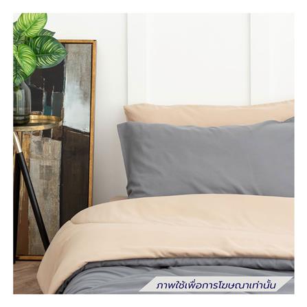 ชุดผ้าปูที่นอน 6 ฟุต (ชุด 6 ชิ้น) SANTA BEDDING สี BROWN/GREY_3