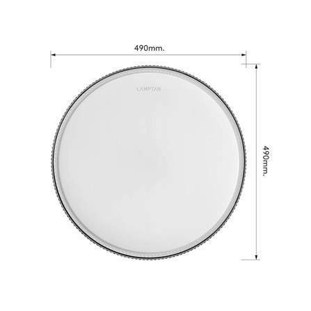 ไฟเพดาน LED LAMPTAN NOTCHLIGHT 19 นิ้ว 50 วัตต์ DAYLIGHT/COOL WHITE/WARM WHITE สีขาว_7