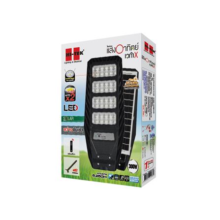 ไฟถนน SOLAR HI-TEK HFSSX300W 300 วัตต์ DAYLIGHT สีดำ_4