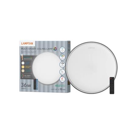 ไฟเพดาน LED LAMPTAN NOTCHLIGHT 15 นิ้ว 36 วัตต์ DAYLIGHT/COOL WHITE/WARM WHITE สีขาว_3