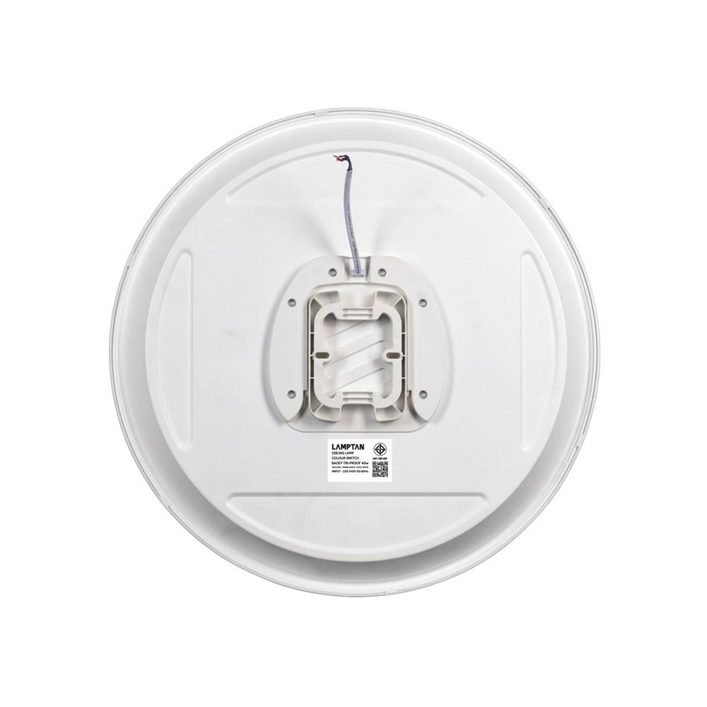 ไฟเพดาน LED LAMPTAN BACKY 15 นิ้ว 40 วัตต์ DAYLIGHT/COOL WHITE/WARM WHITE สีขาว