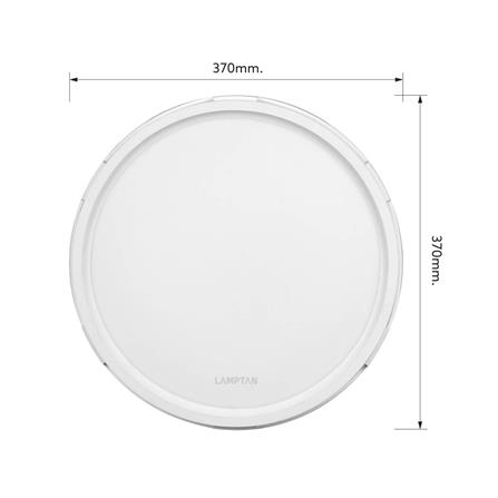 ไฟเพดาน LED LAMPTAN BACKY 15 นิ้ว 40 วัตต์ DAYLIGHT/COOL WHITE/WARM WHITE สีขาว_7