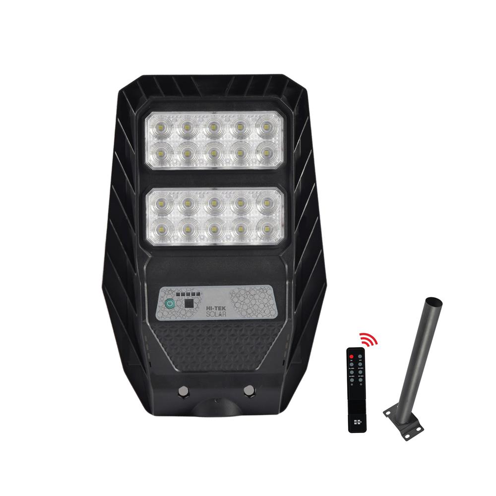 ไฟถนน SOLAR HI-TEK HFSSX100W 100 วัตต์ DAYLIGHT สีดำ