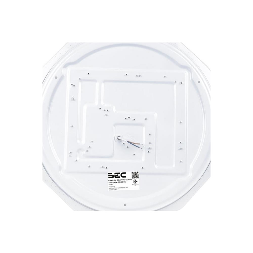 ไฟเพดาน LED BEC PAVO-02 15 นิ้ว 36 วัตต์ DAYLIGHT/COOL WHITE/WARM WHITE สีขาว