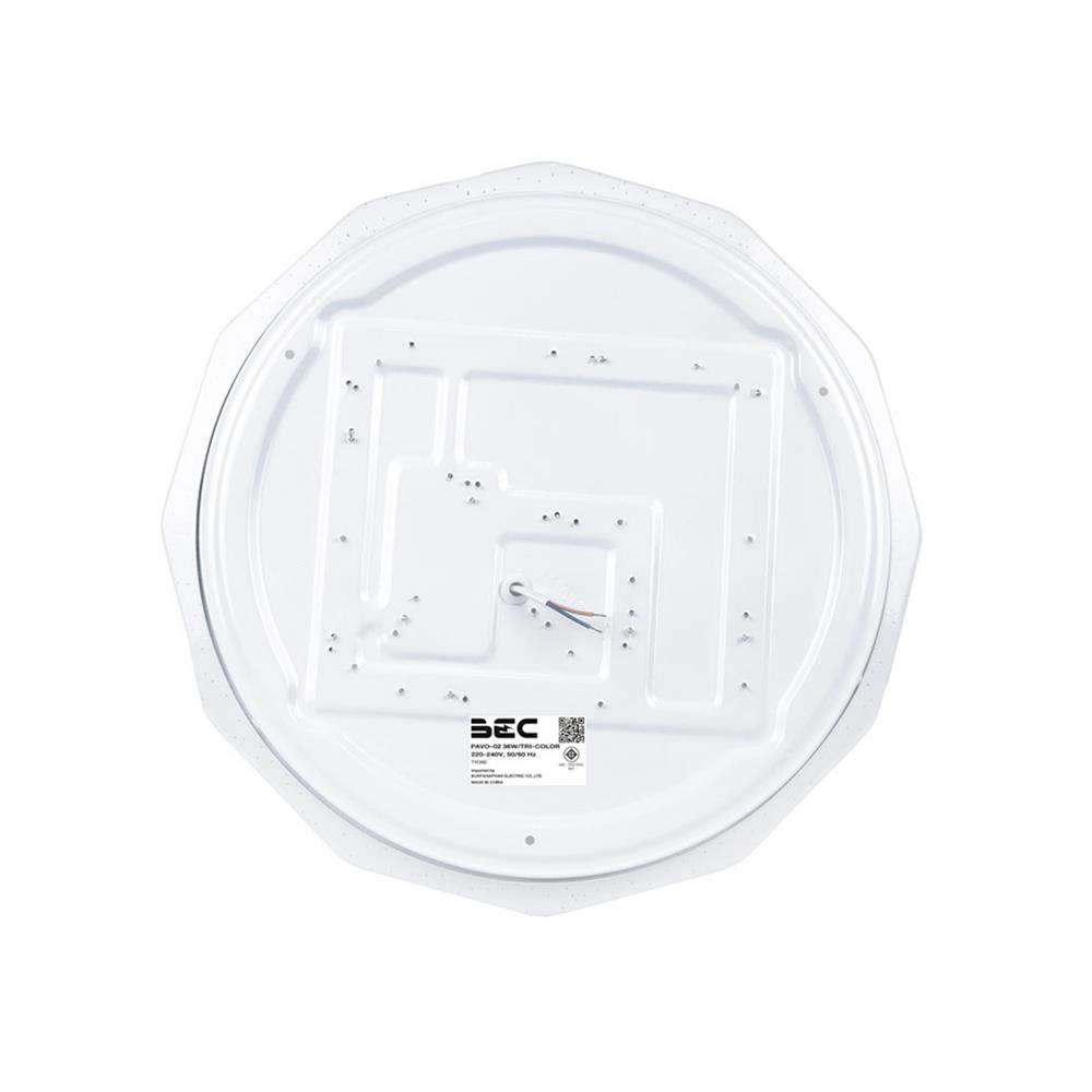 ไฟเพดาน LED BEC PAVO-02 15 นิ้ว 36 วัตต์ DAYLIGHT/COOL WHITE/WARM WHITE สีขาว