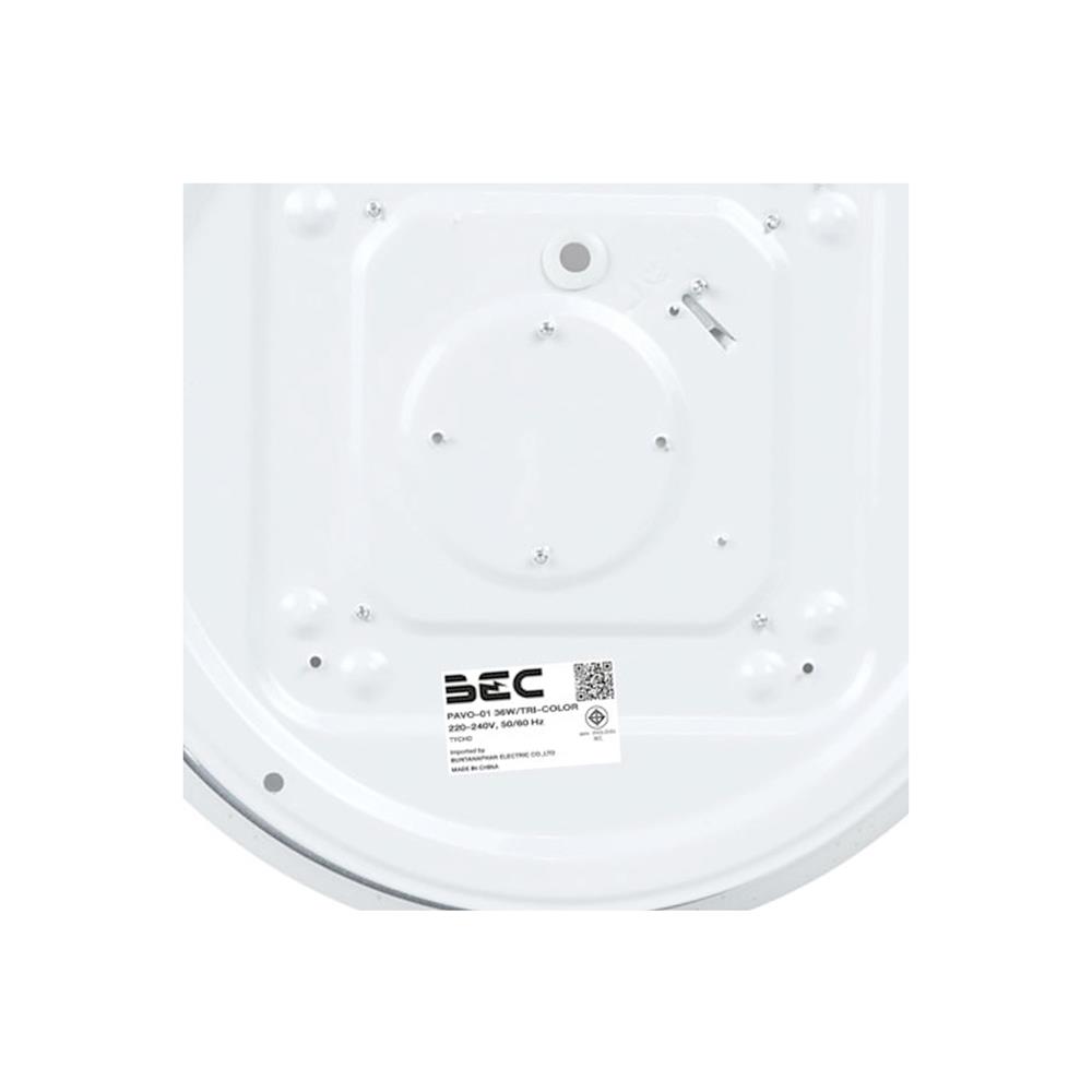 ไฟเพดาน LED BEC PAVO-01 15 นิ้ว 36 วัตต์ DAYLIGHT/COOL WHITE/WARM WHITE สีขาว