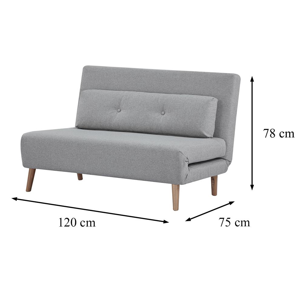 โซฟาเบด 2 ที่นั่ง FURDINI SCANDI สีเทา