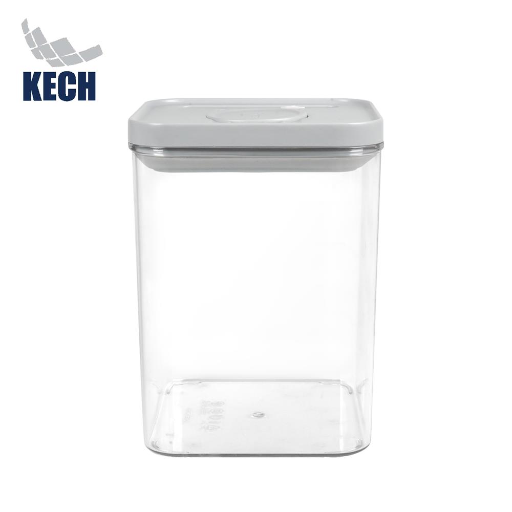 ขวดโหล PET ฝาสุญญากาศ KECH BILO 1200 มล. สีเทา/ใส