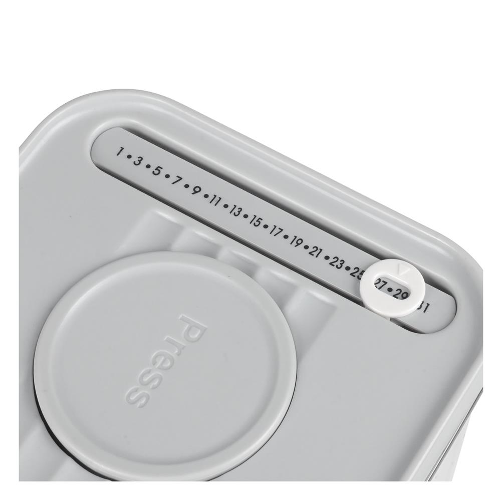 ขวดโหล PET ฝาสุญญากาศ KECH BILO 1200 มล. สีเทา/ใส