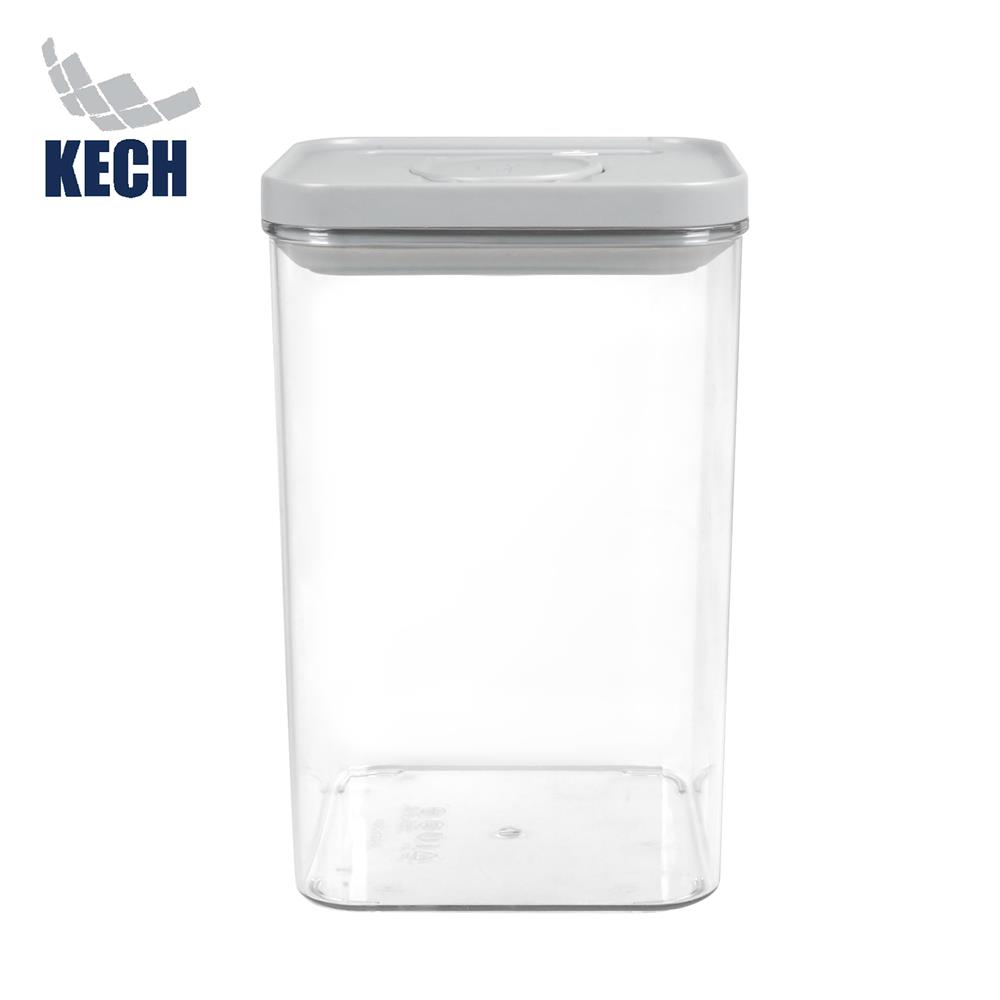 ขวดโหล PET ฝาสุญญากาศ KECH BILO 2200 มล. สีเทา/ใส
