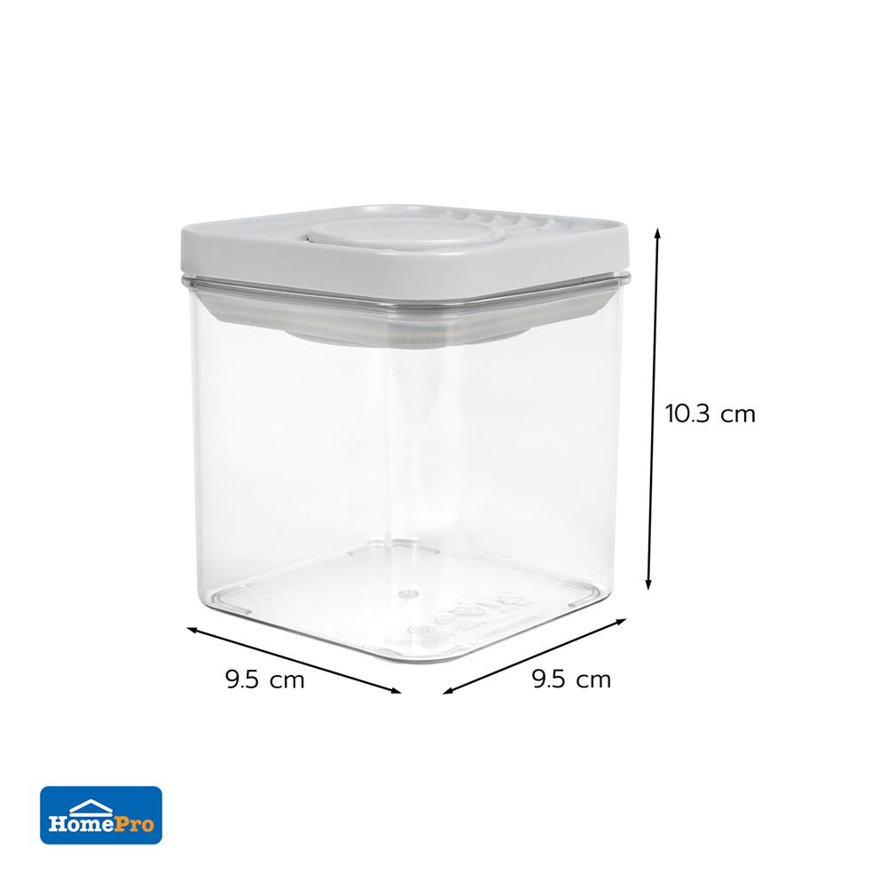 ขวดโหล PET ฝาสุญญากาศ KECH BILO 550 มล. สีเทา/ใส