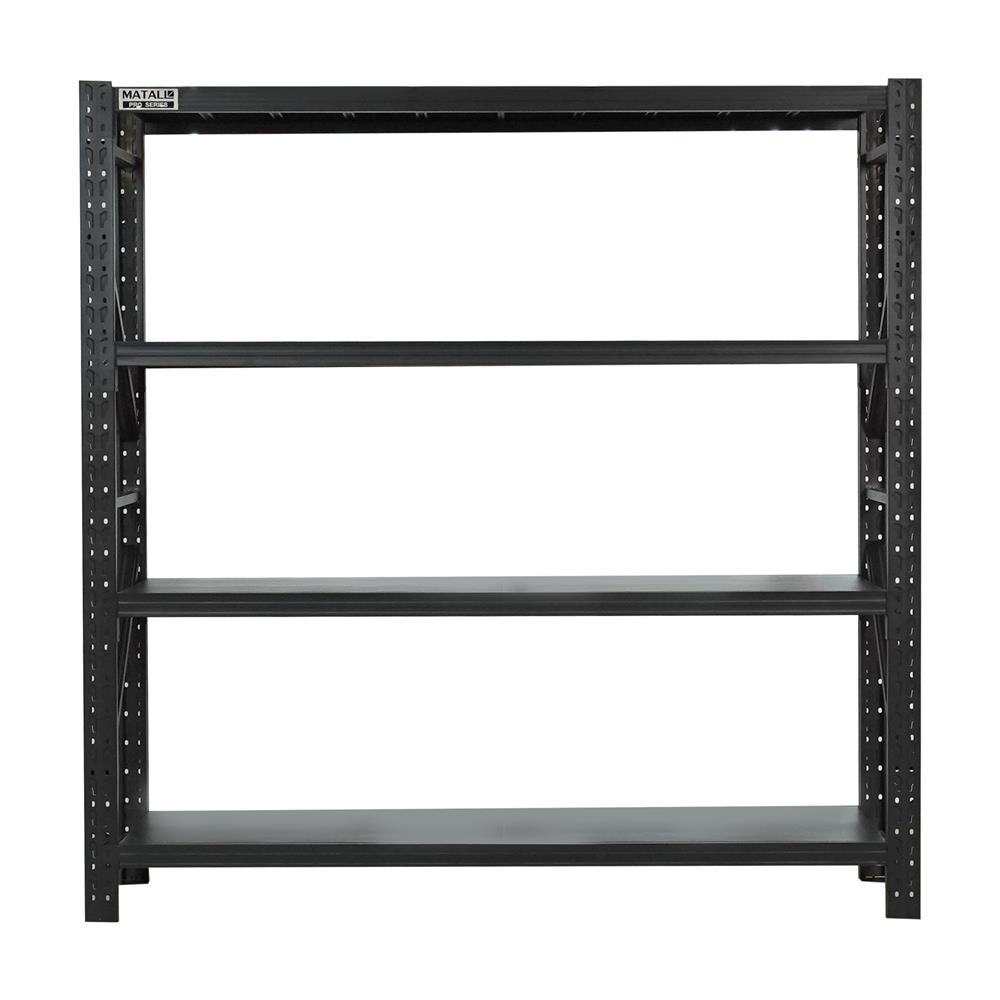 ชั้นเหล็ก 4 ชั้น MATALL PRO 200x200x60 ซม. สีดำ_0