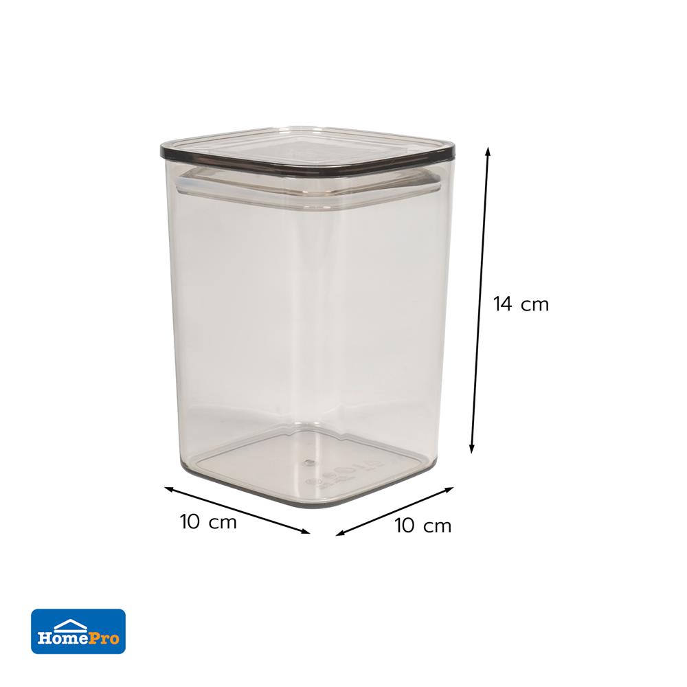 ขวดโหล PET ฝาดึง KECH RUSHY 900 มล. สีน้ำตาลอ่อน