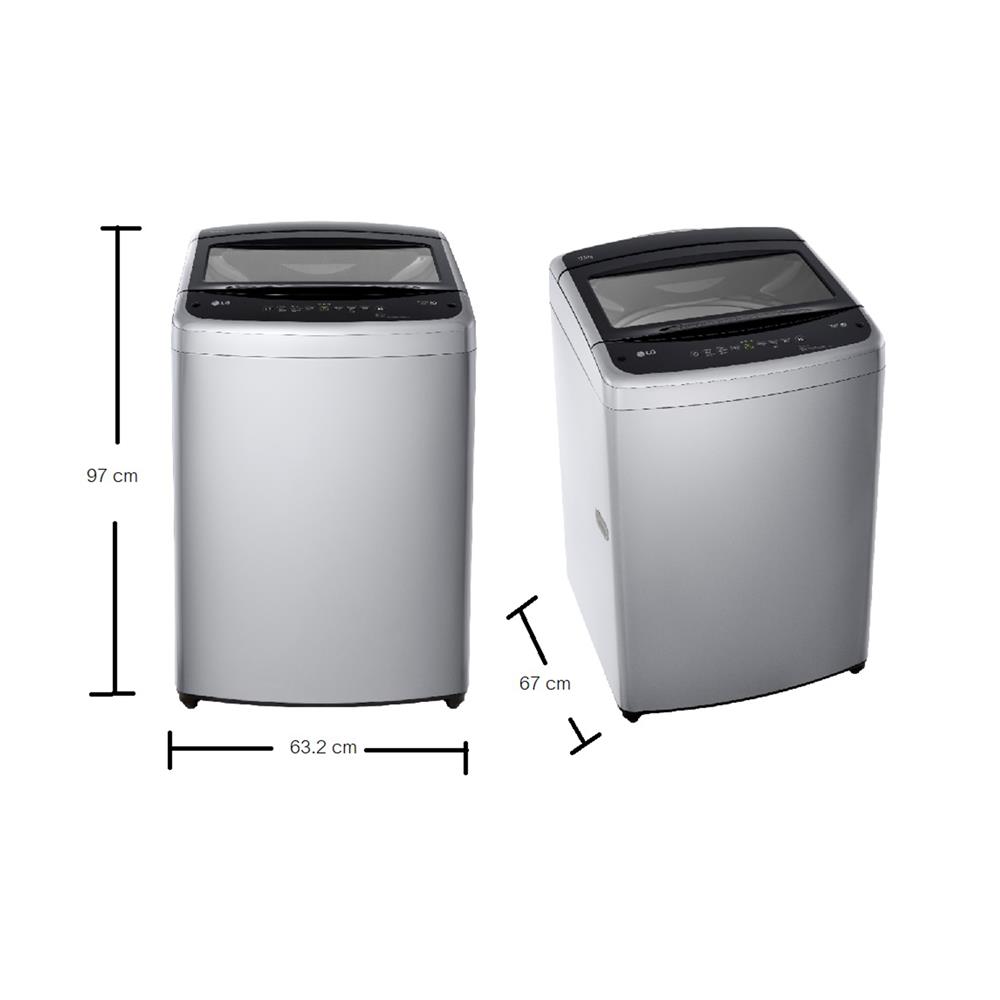 เครื่องซักผ้าฝาบน LG T2517VBTM 17 กก. อินเวอร์เตอร์ สีเทา