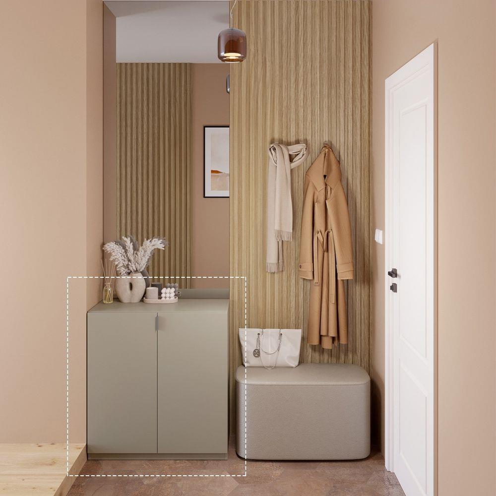 ตู้วางรองเท้า SB FURNITURE MODIO 19240624 80 ซม. สีครีม