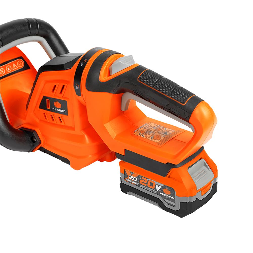 เครื่องตัดแต่งพุ่มไร้สาย (พร้อมแบตเตอรี่) PUMPKIN S20CH 20 โวลต์