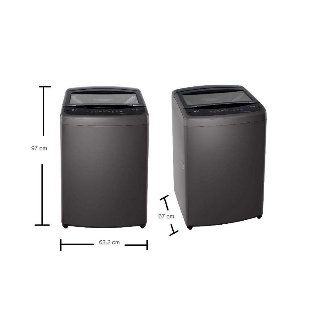 เครื่องซักผ้าฝาบน LG T2517VBTB 17 กก. อินเวอร์เตอร์ สีดำ