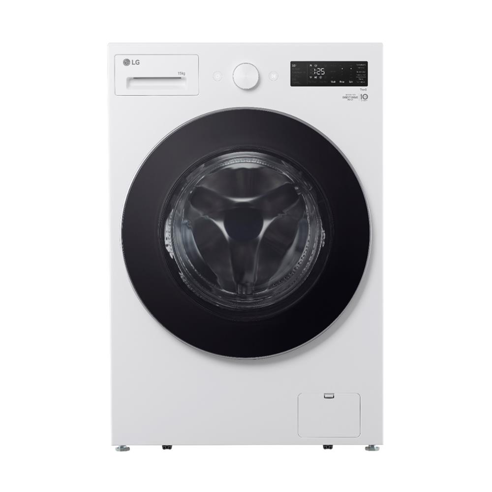 เครื่องซักผ้าฝาหน้า LG F2515SNEW 15 กก. 1100 RPM อินเวอร์เตอร์ สีขาว