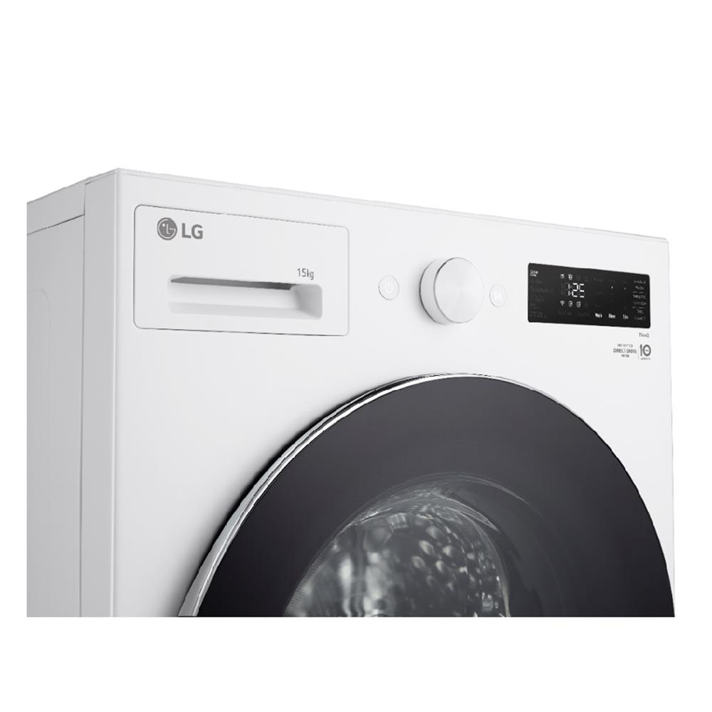เครื่องซักผ้าฝาหน้า LG F2515SNEW 15 กก. 1100 RPM อินเวอร์เตอร์ สีขาว