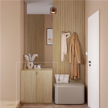 ตู้วางรองเท้า SB FURNITURE MODIO 19240623 80 ซม. สีไม้_6