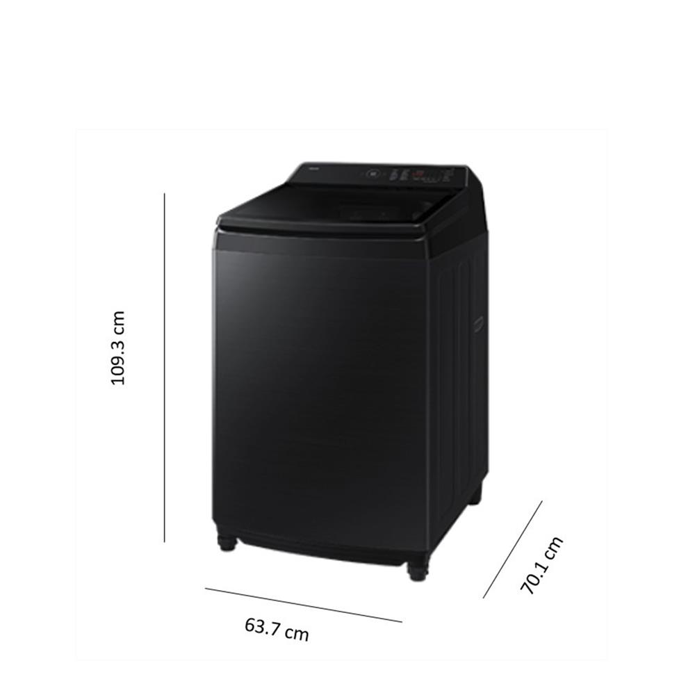 เครื่องซักผ้าฝาบน SAMSUNG WA80F21S8BST 21กก. อินเวอร์เตอร์ สีดำคาเวียร์