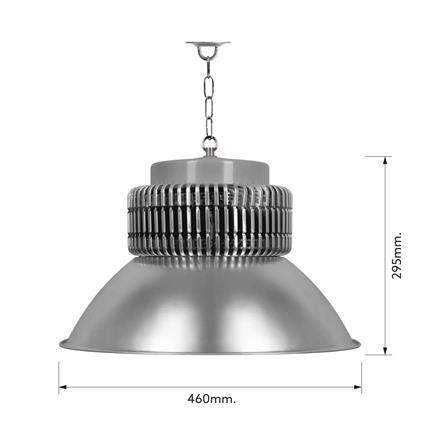 โคมไฮเบย์ LED LAMPTAN BULKY 300 วัตต์ DAYLIGHT สีเงิน_6