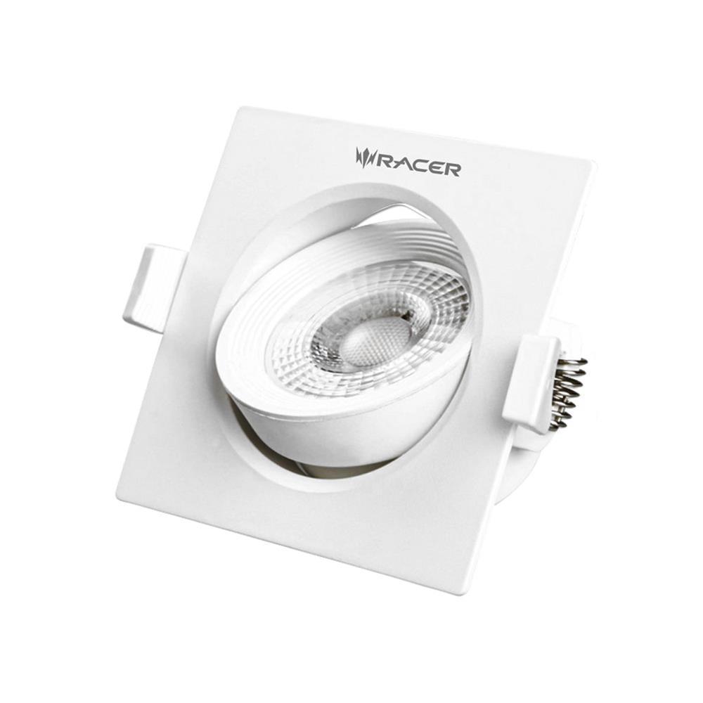 ดาวน์ไลท์ LED RACER HG ADJUST 3 นิ้ว 5 วัตต์ DAYLIGHT/COOL WHITE/WARM WHITE สีขาว