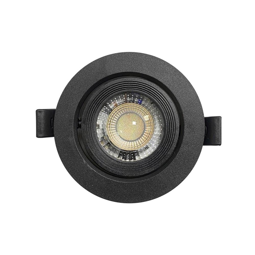 ดาวน์ไลท์ LED RACER HG ADJUST 3 นิ้ว 5 วัตต์ DAYLIGHT/COOL WHITE/WARM WHITE สีดำ