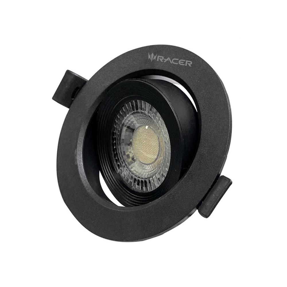 ดาวน์ไลท์ LED RACER HG ADJUST 3 นิ้ว 5 วัตต์ DAYLIGHT/COOL WHITE/WARM WHITE สีดำ