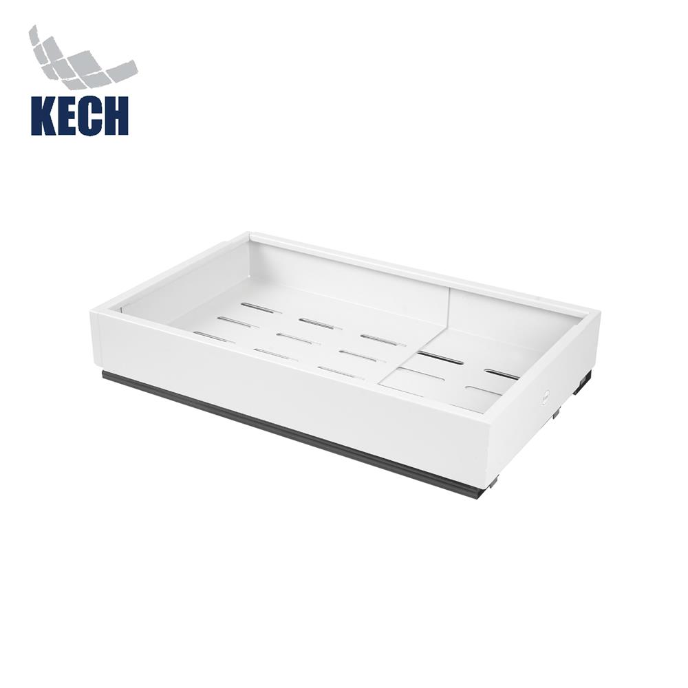 ชั้นรางเลื่อนปรับขนาดได้ 4 ด้าน KECH IDEAL SIZE M สีขาว