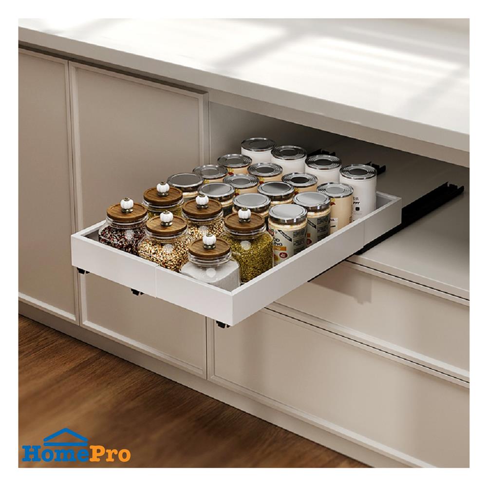 ชั้นรางเลื่อนปรับขนาดได้ 4 ด้าน KECH IDEAL SIZE M สีขาว