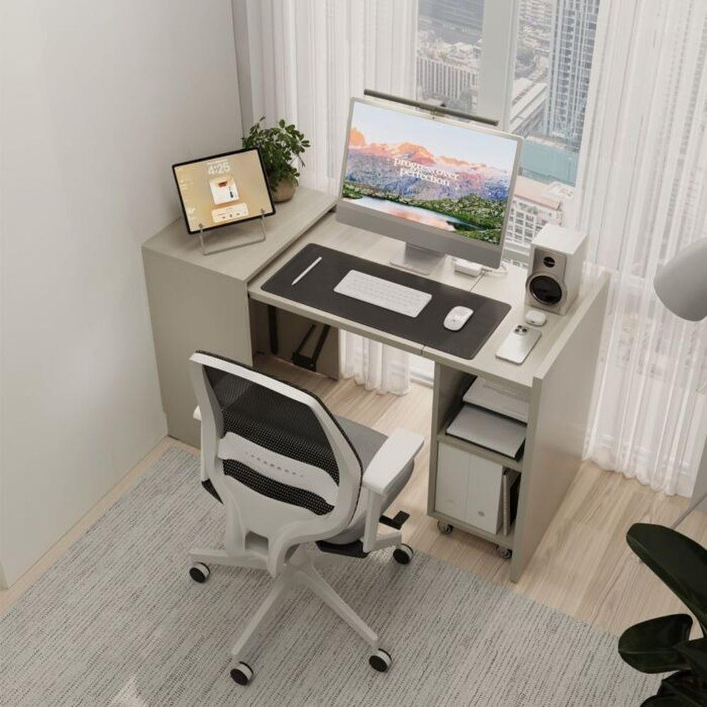 โต๊ะทำงาน SB FURNITURE MODIO 19240626 55 ซม. สีครีม