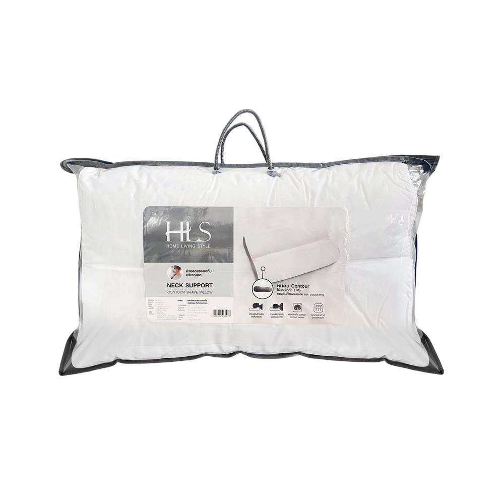 หมอนสุขภาพ ใยสังเคราะห์ HOME LIVING STYLE CONTOUR 40x60x12 ซม.