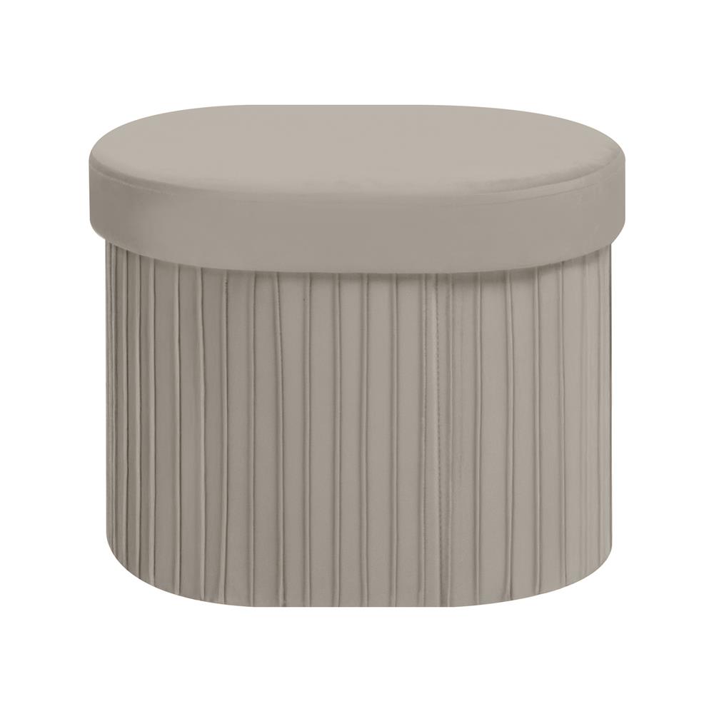 สตูล FURDINI PLEATOVAL สีน้ำตาลอ่อน