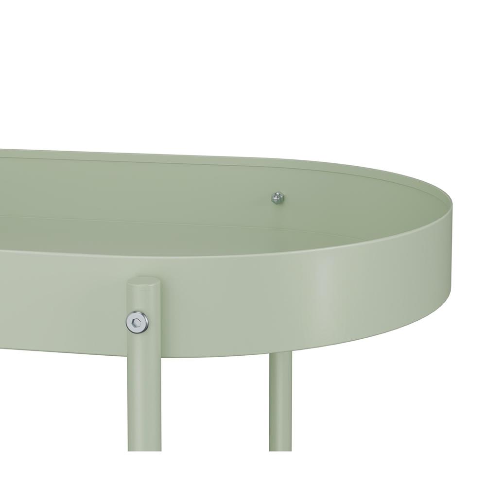 ชั้นวางของ 3 ชั้น มีล้อ STACKO DORU 48x35x81.5 ซม. สีเขียว