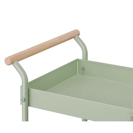 ชั้นวางของ 3 ชั้น มีล้อ STACKO DORU 48x35x81.5 ซม. สีเขียว_1