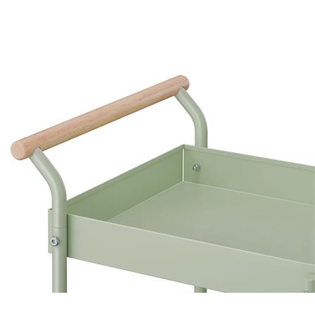 ชั้นวางของ 2 ชั้น มีล้อ STACKO DORU 48x35x55 ซม. สีเขียว_1