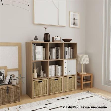 ชั้นวางของโล่ง 9 ช่อง KONCEPT TOMO 19238910 94 ซม. สีโอ๊ค_3