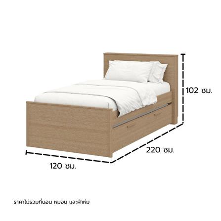 เตียง 3.5 ฟุต KONCEPT TOMO 19240006 สีโอ๊ค_5