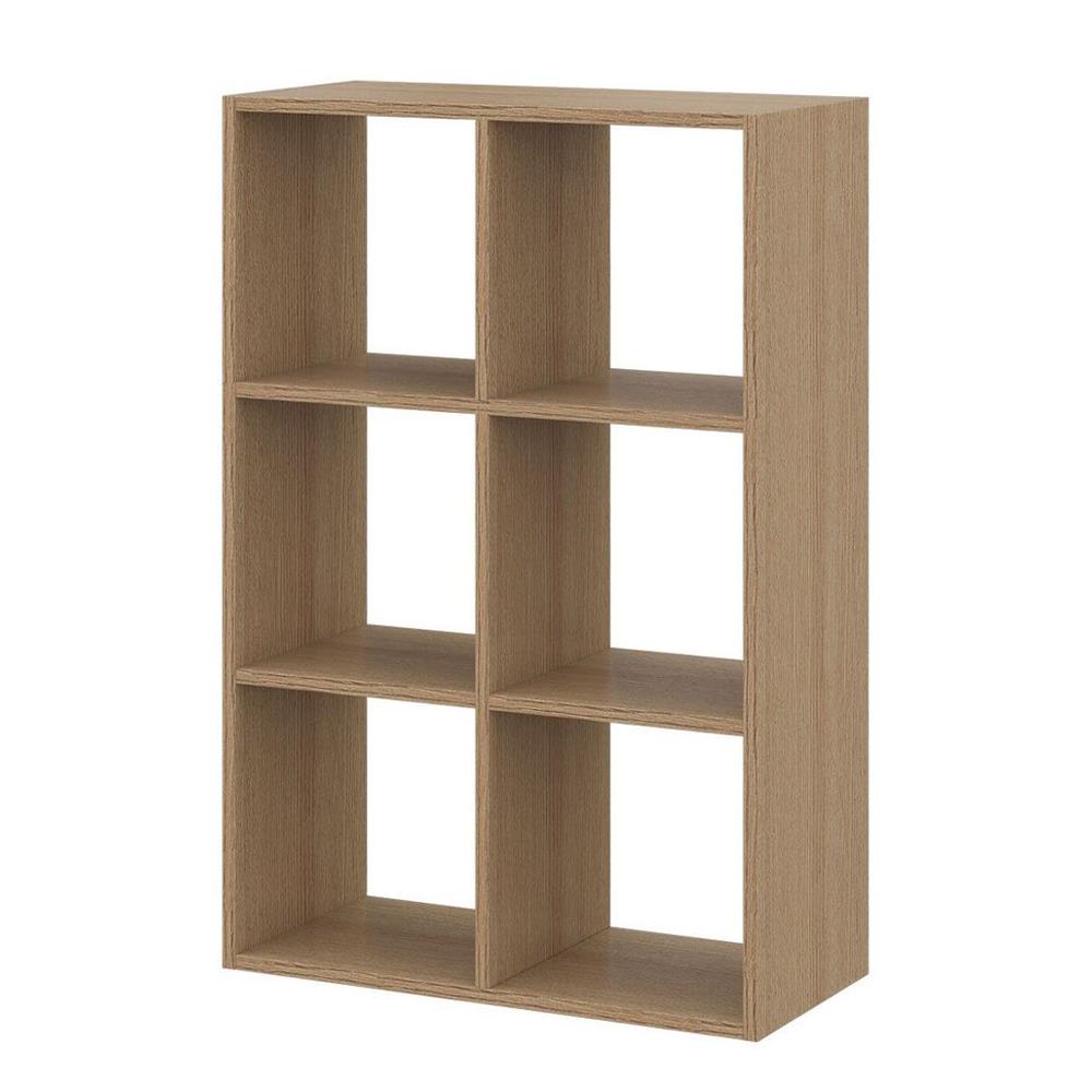 ชั้นวางของโล่ง 6 ช่อง KONCEPT TOMO 19238909 63 ซม. สีโอ๊ค