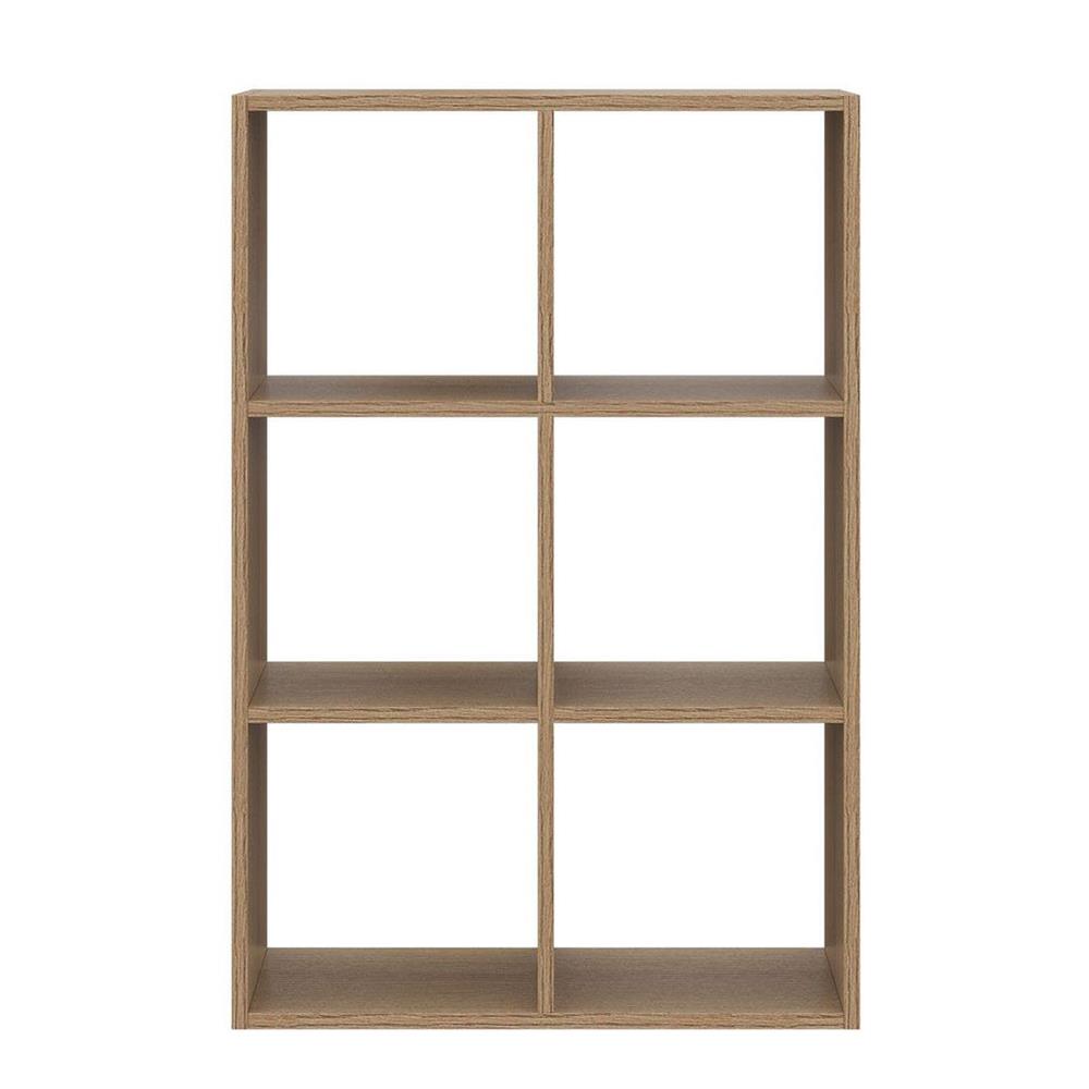 ชั้นวางของโล่ง 6 ช่อง KONCEPT TOMO 19238909 63 ซม. สีโอ๊ค