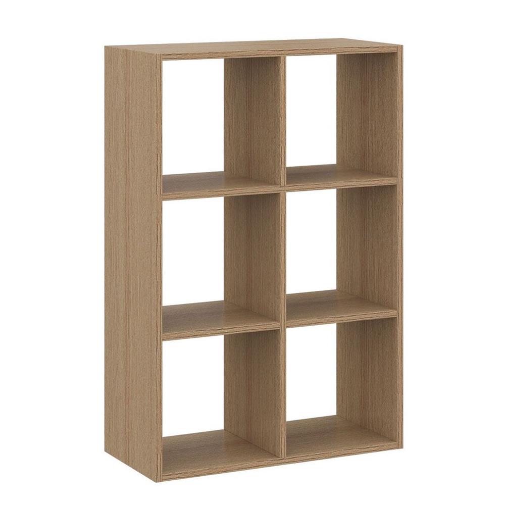 ชั้นวางของโล่ง 6 ช่อง KONCEPT TOMO 19238909 63 ซม. สีโอ๊ค