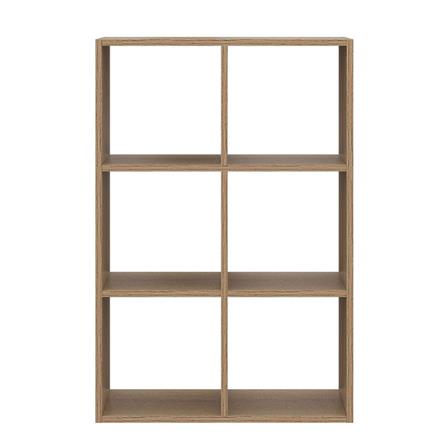 ชั้นวางของโล่ง 6 ช่อง KONCEPT TOMO 19238909 63 ซม. สีโอ๊ค_1