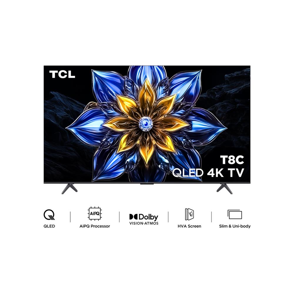 ทีวีคิวแอลอีดี 65 นิ้ว TCL (4K, QLED, GOOGLE TV) 65T8C