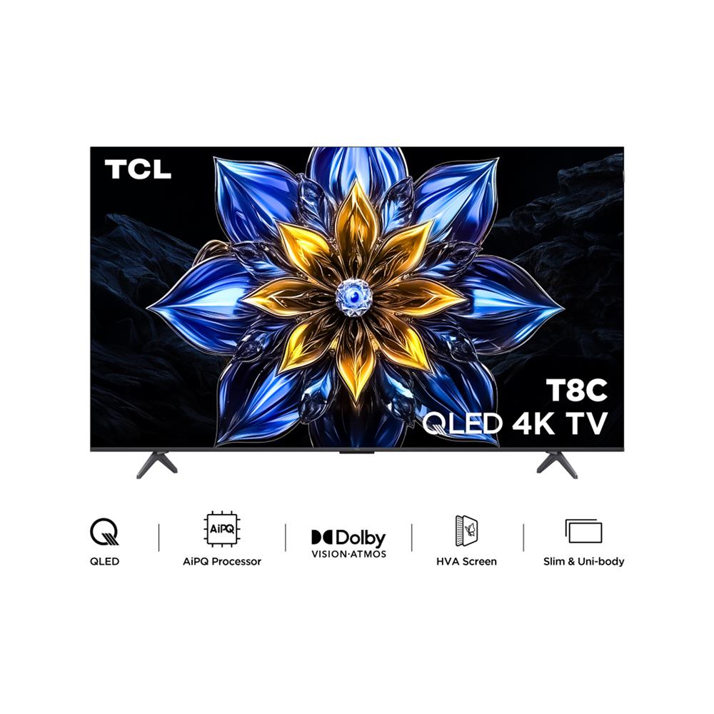 ทีวีคิวแอลอีดี 75 นิ้ว TCL (4K, QLED, GOOGLE TV) 75T8C