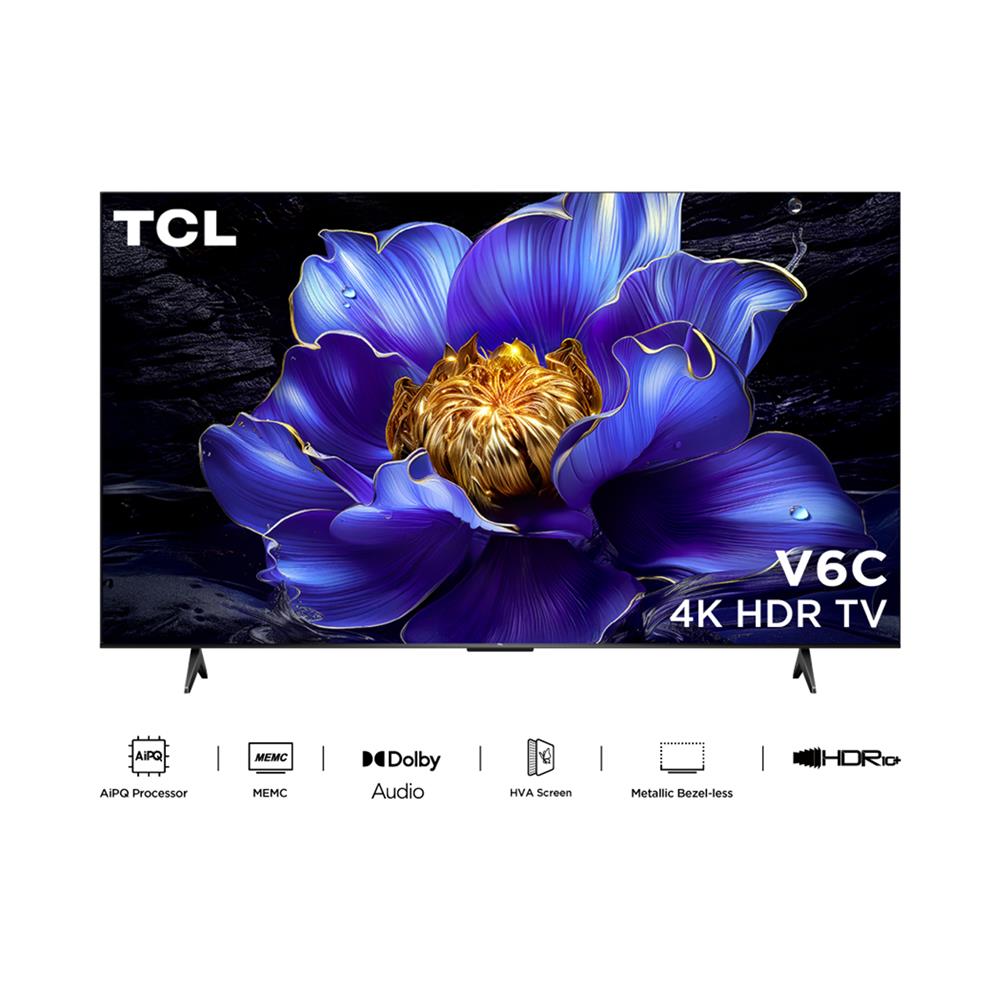 ทีวีแอลอีดี 65 นิ้ว TCL (4K, LED, GOOGLE TV) 65V6C